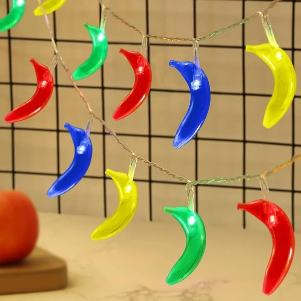 Colorful Banana String Lights- NIB